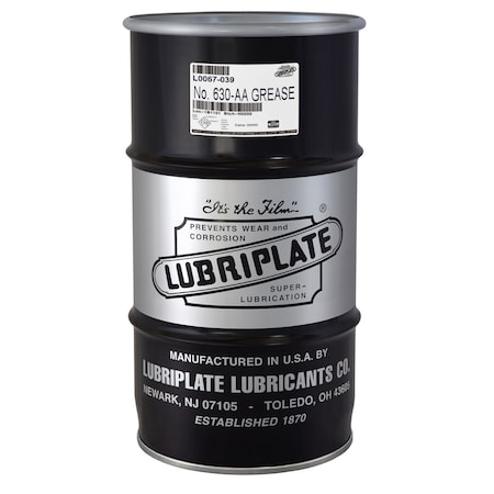 Lubriplate No. 630-Aa, 1/4 Drum, White Lithium Nlgi No. 1 General Purpose Grease L0067-039